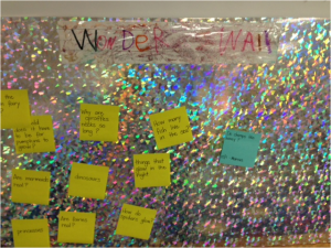Our class “Wonder Wall”