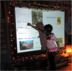 Morning Message on the SMARTboard